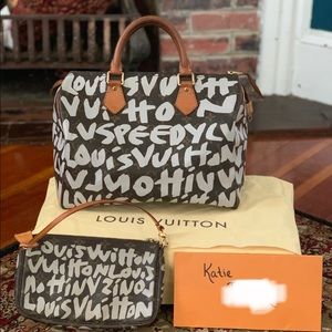 Rare Louis Vuitton Graffiti speedy and pochette